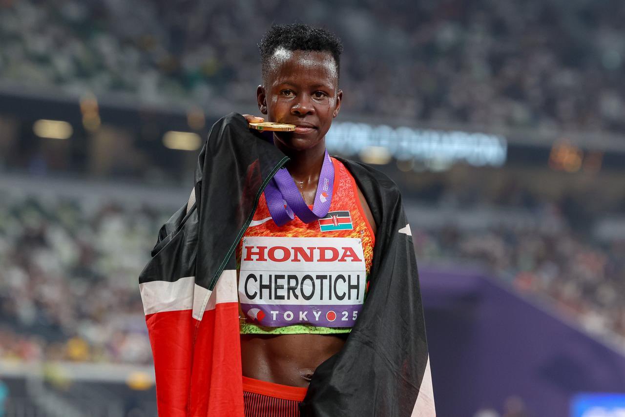 How Faith Cherotich broke women’s 3000m steeplechase championship record in Tokyo